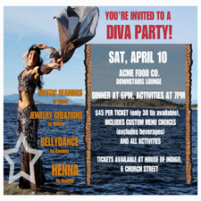 party, women, fun, restaurant, ACME, event, dance, cultural, mulit-cultural, show