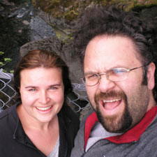 Mindi and dave at suspension bridge