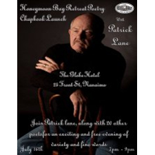 Patrick Lane, The Globe, nanaimo, Poetry, retreat, free, food, restaurant, local craft beer