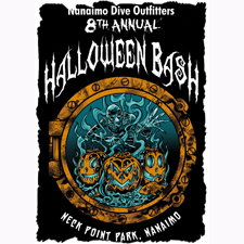 halloween, diving, scuba, pumpkin, carving, costume, dog costume, bingo, bbq, eat, fundraiser, kidney