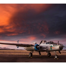 B-25 Maid In The Shade, b25, warbird, combat, WWII