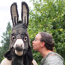 donkey, fairy queen, Shakespeare, Cowichan, theatre