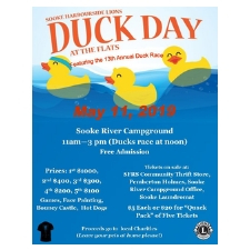 Duck race, Duck Day at the Flats, bouncy castle, family, hot dogs