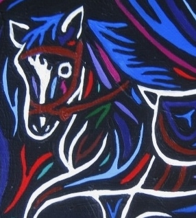 Horse, dressage, Amy Falkenberg, horse art exhibition, Cottonwood Stables