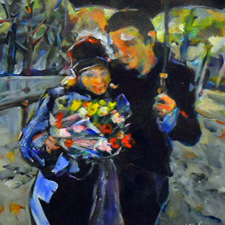 couple, acrylic