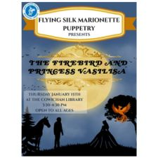  gentle puppet folktale, wise horse, bird, puppet theatre, Duncan, family event, Free