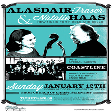 Alasdair Fraser & Natalie Haas Poster, Fiddle, Cello, Coastline