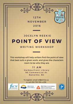 Nanaimo, VIRL, VIRL NANAIMO, Writing, NaNoWriMo, Jocelyn Reekie, writers nanaimo, library, vancouver island, free