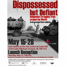 international photo exhibition, Indigenous struggles, South Africa, First Nations of Canada, Palestinians, Palestine