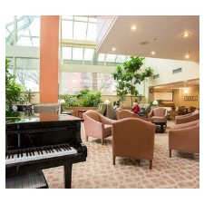 Vintage, fashion show, tea, pianist, music, senior living, retirement, community