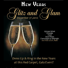 Glitz, glam, new years eve, party, acme