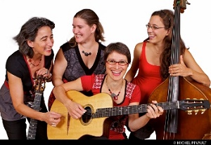 Christine Tassan et Les Imposteures, concert, violin, guitar, gypsy jazz, django reinhardt, quebec, jazz manouche, concert, oak bay, 