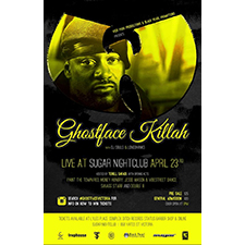 Ghostface sugar, Ghostface killah sugar, Ghostface killah victoria, wutang victoria, victoria events, wutang victoria, club events victoria, victoria nightlife, clubzone, sugar nightclub victoria, sugar nightclub, hip hop victoria, ska fest, ska victoria