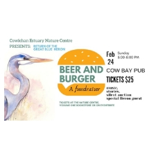 Heron, Beer, Fundraiser, Cowichan Estuary, 