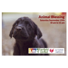 animal blessing, Fairfield United, pets blessing, pets, dogs, cats, chickens, community, blessing