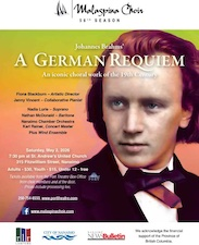 music, choral concert, orchestra, soloists, Brahms