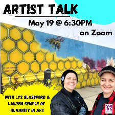 art, community, artist talk, business, lecture, zoom, online, artist, vancouver island, cowichan valley, ladysmith bc, nanaimo, public art, discussion, conversation