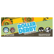 Roller Derby, bout, Brick House Betties, Stone Cold Stellas, Glacier Gardens, 19 Wing Comox 