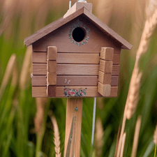 Log cabin birdhouse, house and home, Arts, Crafts, LostArtsClub