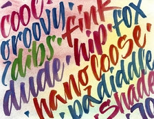 calligraphy, brush lettering, art classes, art workshops, october, october events, ladysmith, south island, art