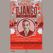 Gypsy Jazz, concert, guitar, accordion, oliver gannon, quinn bachand, cory pesaturo, brishen, concert, Django Reinhardt