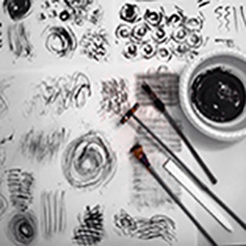 art, drawing, marks, creative, gestures