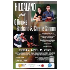 Q.Brooke Bachand, Charlie Gannon, Hildaland, Roots Music, Celtic Music, Concert, Live music, Oak Bay Events, YYJ events, All ages