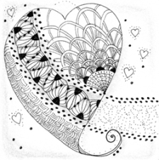 art, art class, art classes, classes, Zentangle, tangle, doodle, creativity, zen, stress relief, mixed media, journal, journaling, scrapbook, scrapbooking, mandala, mandalas, Zendala, zendalas