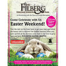 Easter, bunny, I-Spy, park, family, free, crafts, hidden, comox, photos, kids, children, hunt, health, Filberg, 