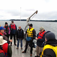 Boat tour crowd