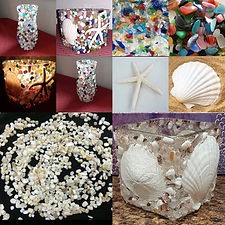 beach, vase, votive, art, crafts, LostArtsClub, craft nights