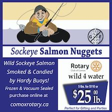 Comox Rotary, Smoked, Salmon, Fundrasier