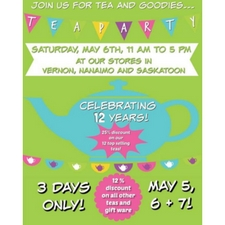 Tea Desire, Anniversary, Tea Party, May 2017, Tea, Treats, Sale, Birthday Party, Anniversary Party, Free Event, Community Event, Nanaimo Event, Country Club Centre