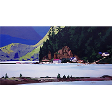 Jim McFarland, Harrison Lake, painting, art, salon, eclectic