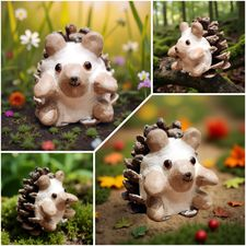 arts, crafts, hedgehog, woodland, pinecone, diy, handmade, lostartsclub
