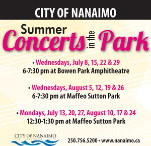 concerts, music, free, park, bowen, maffeo, city, nanaimo