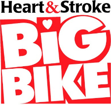 big bike, big, bike, heart, stroke, foundation, fundraiser