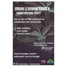 Urban Learning Garden Grand Opening