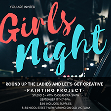 Ladies night, girls night out, paint night, Destress and Express