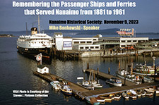 ferries, passenger ships, BC history, Nanaimo history, transportation, travel, boats