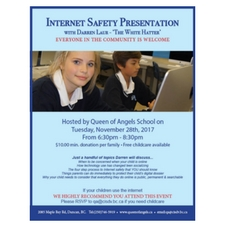 Talk, presentation, family event, community event, safety, internet, technology