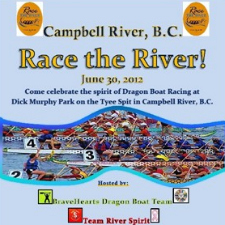 dragon boat, racing, Campbell River, Canada day