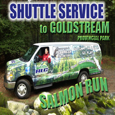 Salmon, Salmon Shuttle, Salmon Shuttle Service, Passenger Van, Goldstream Park, Salmon Viewing, Nature Hikes, Goldstream Nature House