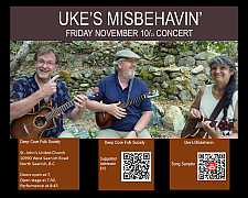ukulele, bass, tenor, baritone, jazz, swing, acoustic, harmonies, music, concert, mill brothers, dean martin, 