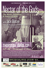 music, violin, poetry, paintings, wine, Gabriola, Jack Glatzer