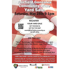 Yard Sale, Community, Fairfield, Shop, Garage Sale, Neighbourhood, Outdoor, Outside, Rummage Sale, Fundraiser, Event, Fun, Family, Everyone,
