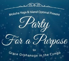 moksha yoga, party, fundraiser, grace orphanage 