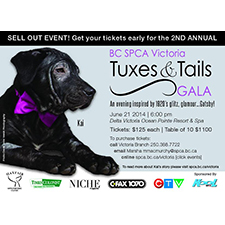 BC SPCA, Tuxes & Tails Gala, Tuxes and Tails, fundraiser, dog fashion show