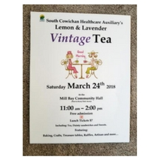 Baking, Crafts, Artisan, lunch,Tea, Event.Lemon Lavender Vintage