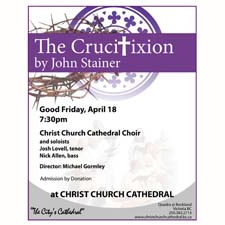 crucifixion music choral organ concert recital friday